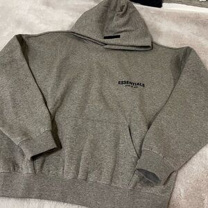 Essentials Fear of God Dark Oatmeal Hoodie